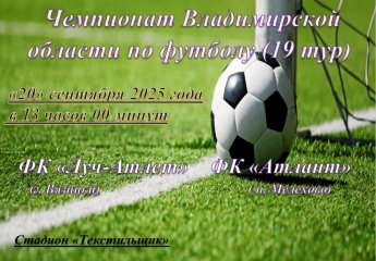 Чемпионат Владимирской области по футболу 19 тур